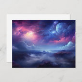 Schöne Galaxie Weltraumkosmisches Universum Postkarte (Vorne/Hinten)