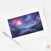 Schöne Galaxie Weltraumkosmisches Universum Rechteckiger Aufkleber (Umschlag)