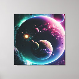 Schöne Galaxy Weltraumplaneten Milchstraße Leinwanddruck