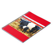 Schöne Galloway Kuh und Kalb Aquarell Notizblock (Linke Seite)