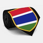 Schöne Gambia-Flagge Krawatte (Gerollt)