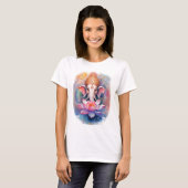 Schöne Ganesha und Lotus T-Shirt (Vorne ganz)