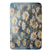 Schöne Gänge auf blauem Hintergrund Badematte (Vorderseite Vertikal)