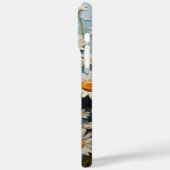 Schöne Gänge auf blauem Hintergrund Case-Mate iPhone Hülle (Rückseite / Links)