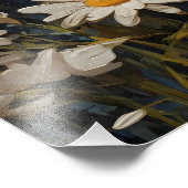 Schöne Gänge auf blauem Hintergrund Fotodruck (Ecke)