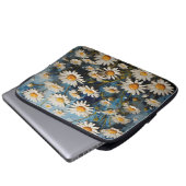 Schöne Gänge auf blauem Hintergrund Laptopschutzhülle (Vorne Knopf)