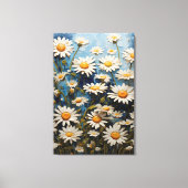 Schöne Gänge auf blauem Hintergrund Leinwanddruck (Vorderseite)