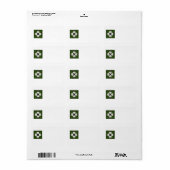 Schöne Gardenie 5 Kaleidoskop 2 Adressaufkleber (Vorne)