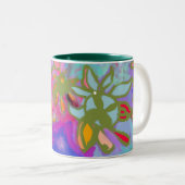 Schöne Garten-Tassen-Veränderung Zweifarbige Tasse (VorderseiteRechts)