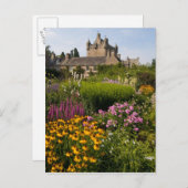 Schöne Gärten und das berühmte Schloss in Schottla Postkarte (Vorne/Hinten)