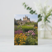 Schöne Gärten und das berühmte Schloss in Schottla Postkarte (Stehend Vorderseite)