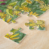 Schöne Gartenanlage Wasserfarbe Puzzle (Seite)