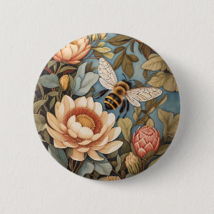 Schöne Gartenbäume mit Protea-Blume Button