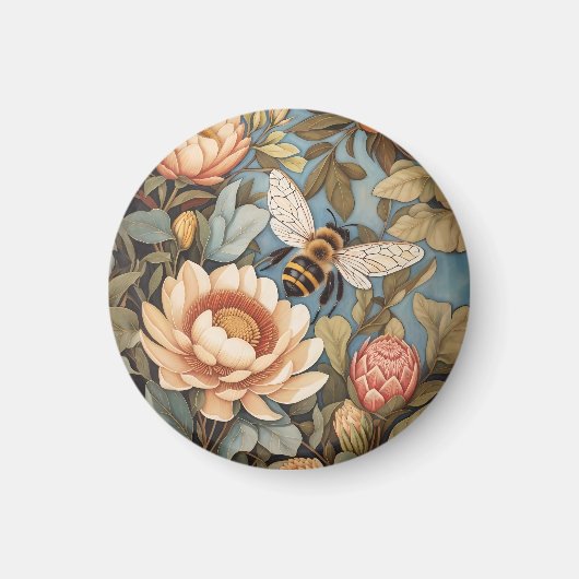 Schöne Gartenbäume mit Protea-Blume Magnet (Vorne)