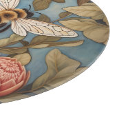 Schöne Gartenbäume mit Protea-Blume Schneidebrett (Ecke)