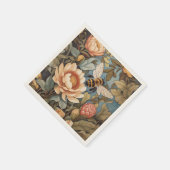 Schöne Gartenbäume mit Protea-Blume Serviette (Ecke)