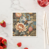 Schöne Gartenbäume mit Protea-Blume Serviette (Beispiel)