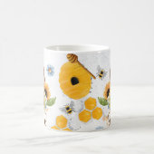 Schöne Gartenbeere Sonnenblume Kaffeetasse (Mittel)