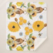 Schöne Gartenbeere Sonnenblume Sherpadecke (Vorderseite)