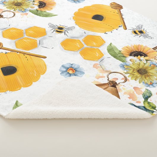 Schöne Gartenbeere Sonnenblume Sherpadecke (3/4)