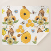 Schöne Gartenbeere Sonnenblume Sherpadecke (Vorderseite (Horizontal))