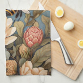 Schöne Gartenbiene mit Protea-Blumen Geschirrtuch (Viertel Falte)