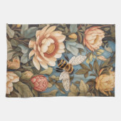 Schöne Gartenbiene mit Protea-Blumen Geschirrtuch (Horizontal)