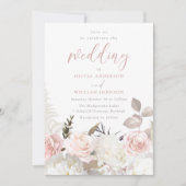 Schöne Gartenhochzeit Einladung (Vorderseite)