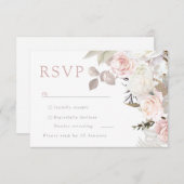 Schöne Gartenhochzeit RSVP Karte (Vorne/Hinten)