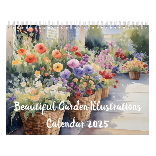 Schöne GartenIllustrationen Kalender (Titelbild)
