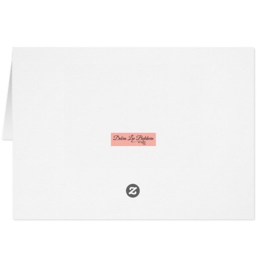 Schöne Gartenkarte (Rückseite Horizontal)