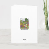 Schöne Gartenlandschaft Watercolor Karte (Rückseite)