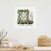Schöne Gartentherapie Poster (Küche)