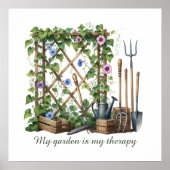 Schöne Gartentherapie Poster (Vorne)