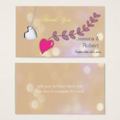 Schöne Gastgeschenk Hochzeit aus rosa und silberfa (Vorne & Hinten)