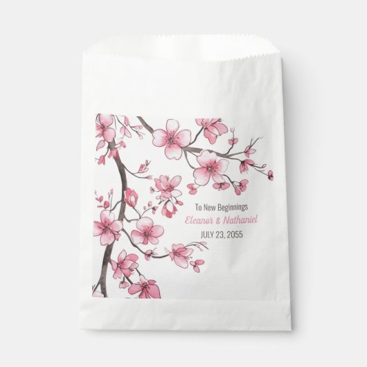 Schöne Gastgeschenk Hochzeit des Wassers Geschenktütchen (Vorderseite)