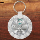 Schöne Gastgeschenke zum 25. Geburtstag der Hochze Schlüsselanhänger (Vorderseite)