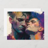 Schöne Gay Liebe Postcard Postkarte (Vorne/Hinten)
