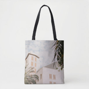 SCHÖNE GEBÄUDE IN DER STADT IM VINTAGE-STIL TASCHE