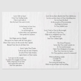 Schöne Gebete Dekoupage’ Gewebe Seidenpapier