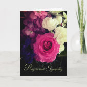 Schöne Gebete und Sympathiekarte Karte (Vorderseite)