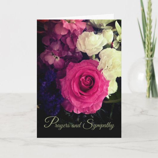 Schöne Gebete und Sympathiekarte Karte (Vorderseite)
