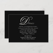 Schöne, Geblüht Hochzeitskarte Begleitkarte (Vorne/Hinten)