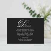 Schöne, Geblüht Hochzeitskarte Begleitkarte (Stehend Vorderseite)