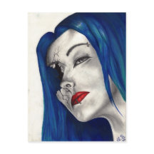 Schöne gebrochene Fantasie Original Postkarte