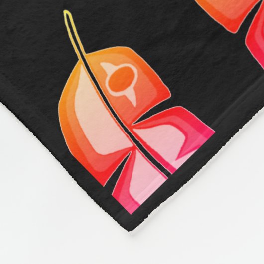 Schöne gebürtiger Amerikaner-Entwurfs-Fleece-Decke Fleecedecke (Ecke)