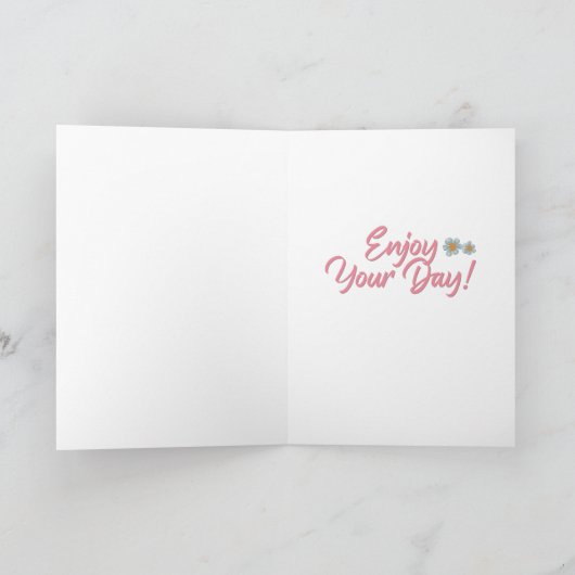 Schöne Geburtskarte Karte (Innenseite)