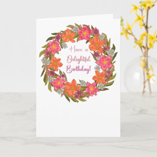 Schöne Geburtskarte Karte (Gelbe Blume)