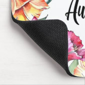 Schöne Geburtsmonat Blume/August Mousepad (Ecke)