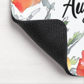 Schöne Geburtsmonat Blume/August Mousepad (Ecke)